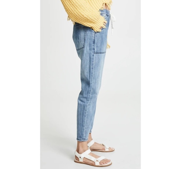 One Teaspoon Shabbies Drawstring Boyfriend Jeans Parachute Dropped Crotch Size M - Picture 7 of 15